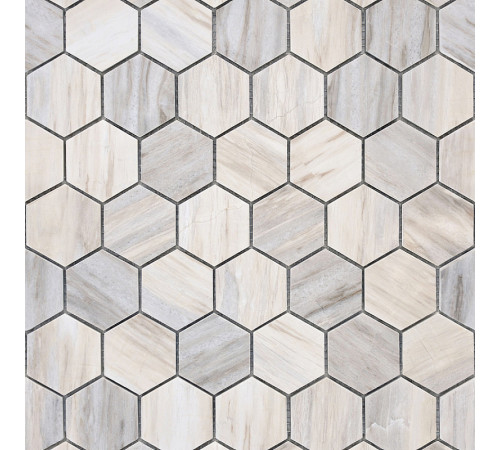 Мозаика Caramelle mosaic Pietrine Hexagonal Nuvola rosato POL hex 28,9x29,2 см