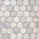 Мозаика Caramelle mosaic Pietrine Hexagonal Nuvola rosato POL hex 28,9x29,2 см