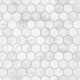 Мозаика Caramelle mosaic Pietrine Hexagonal Dolomiti bianco MAT hex 28,5x30,5 см