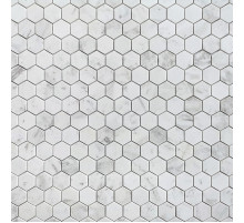 Мозаика Caramelle mosaic Pietrine Hexagonal Dolomiti bianco POL hex 28,9x29,2 см