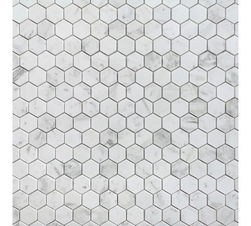 Мозаика Caramelle mosaic Pietrine Hexagonal Dolomiti bianco POL hex 28,9x29,2 см