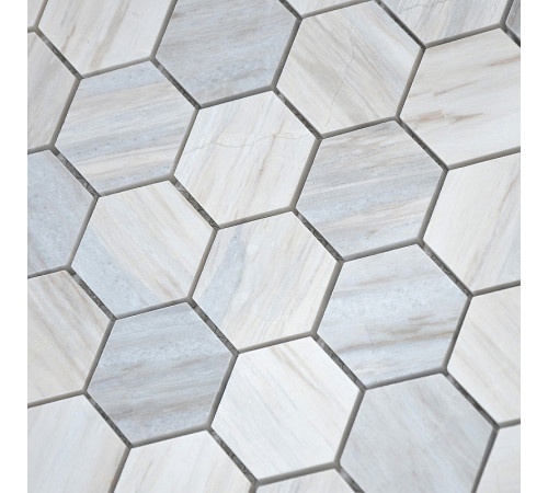 Мозаика Caramelle mosaic Pietrine Hexagonal Nuvola rosato POL hex 28,9x29,2 см