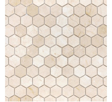 Мозаика Caramelle mosaic Pietrine Hexagonal Crema Marfil MAT hex 28,5x30,5 см