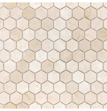 Мозаика Caramelle mosaic Pietrine Hexagonal Crema Marfil MAT hex 28,5x30,5 см