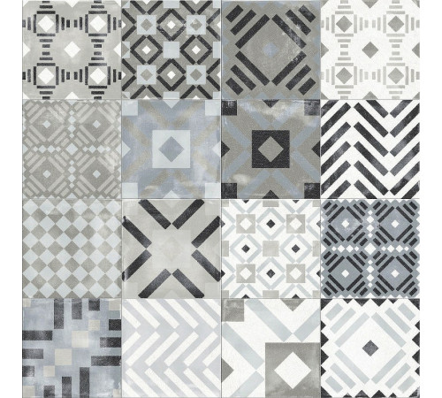 Керамогранит ABK Play Labyrinth Mix Grey 0003367 20x20 см