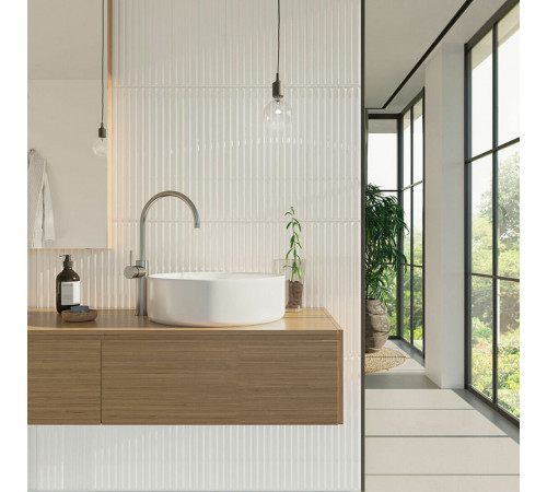 Керамическая плитка DNA Tiles Plinto Out White Gloss 78803297 настенная 10,7х54,2 см