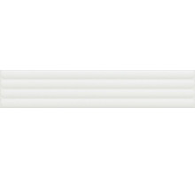 Керамическая плитка DNA Tiles Plinto Out White Matt 78803302 настенная 10,7х54,2 см