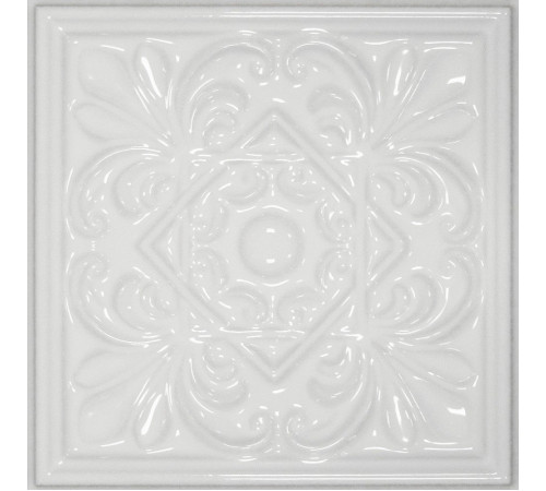 Керамический декор Cevica Plus Classic 1 White Zinc 15x15 см