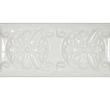 Керамический бордюр Cevica Plus Classic 10 White Zinc 7x15 см