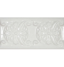 Керамический бордюр Cevica Plus Classic 10 White Zinc 7x15 см