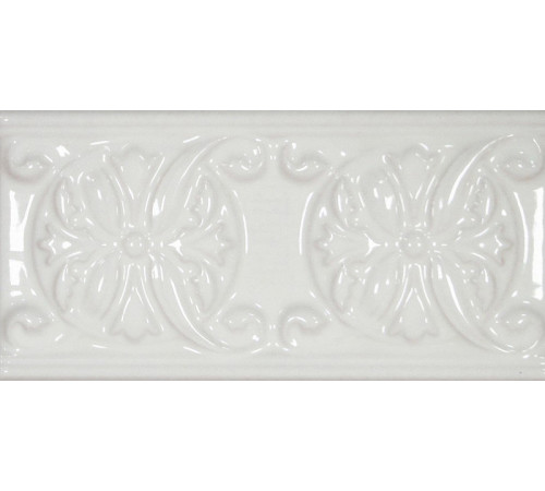 Керамический бордюр Cevica Plus Classic 10 White Zinc 7x15 см