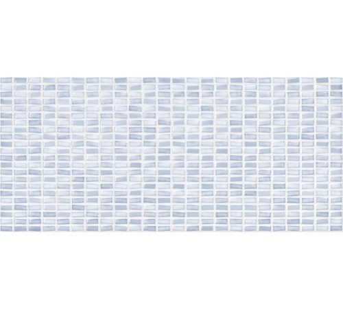 Керамическая плитка Cersanit Pudra мозаика рельеф голубой PDG043D настенная 20х44 см
