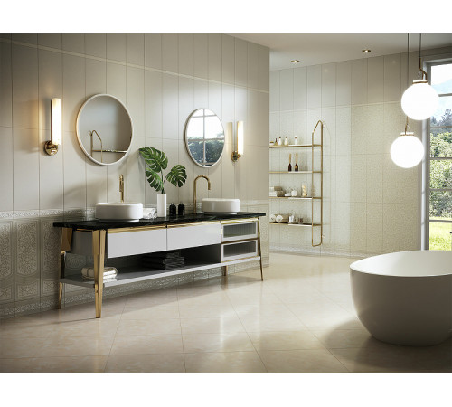 Керамический бордюр Eurotile Queen центр 338 7х24,5 см