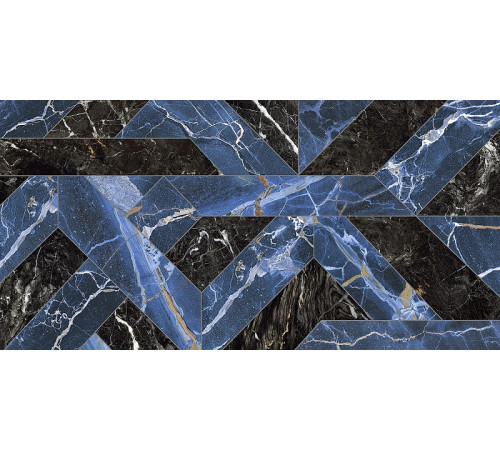 Керамогранит Naxos Ceramica Rhapsody Outline Blue Levigato Rettificato 118716 60x120 см