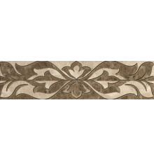 Керамический бордюр Gracia Ceramica Saloni brown 01 7,5x30 см