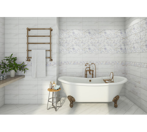 Керамический бордюр GlobalTile San Remo Белый GT16VG 5,4х50 см