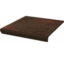 Ступень простая Ceramika Paradyz Semir Brown Kapinos Stopnica Prosta с носиком структурная 30х33 см