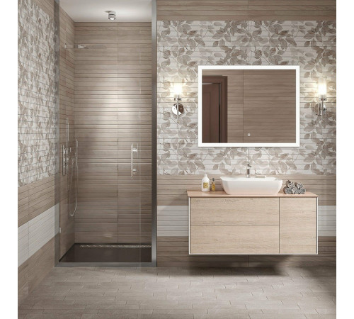 Керамическая плитка Kerama Marazzi Семпионе серый структура обрезной 13094R настенная 30x89,5 см