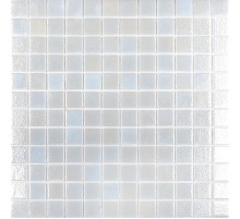 Стеклянная мозаика Vidrepur Shell № 563 White на сетке 25х25 см