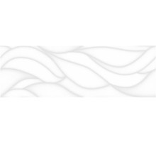 Керамическая плитка Laparet Sigma белый рельеф настенная 17-10-00-463 20х60 см