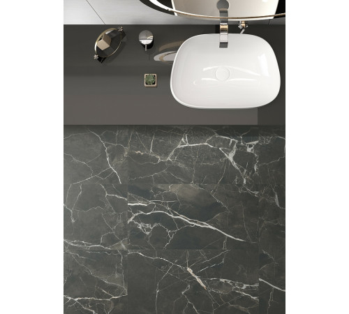 Керамогранит Vitra Silk Marble Порто Неро Матовый R9 Ректификат K950299R0001VTER 60х120 см