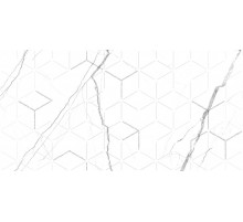 Керамический декор GlobalTile Siluet GT Белый GT124VG 25х50 см