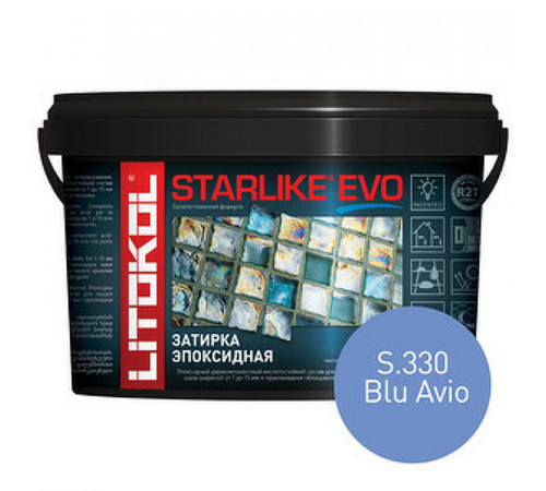 Эпоксидная затирка Litokol Starlike EVO RG/R2T S.330 BLU AVIO L0485340002 1 кг