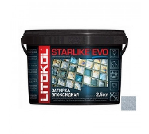 Эпоксидная затирка Litokol Starlike EVO RG/R2T S.310 AZZURRO POLVERE L0485320003 2,5 кг