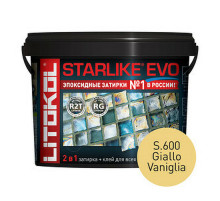 Эпоксидная затирка Litokol Starlike EVO RG/R2T S.600 GIALLO VANIGLIA L0485450002 1 кг