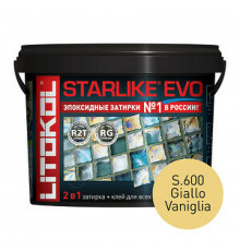 Эпоксидная затирка Litokol Starlike EVO RG/R2T S.600 GIALLO VANIGLIA L0485450002 1 кг