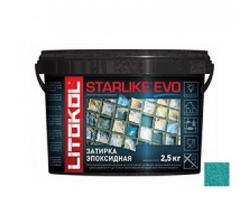 Эпоксидная затирка Litokol Starlike EVO RG/R2T S.410 VERDE SMERALDO L0485380003 2,5 кг