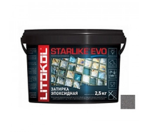 Эпоксидная затирка Litokol Starlike EVO RG/R2T S.125 GRIGIO CEMENTO L0485170003 2,5 кг