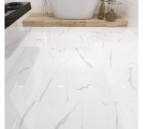 Керамическая плитка Eurotile (Rus) Statuario White 3 SRW 0005 напольная 40х40 см