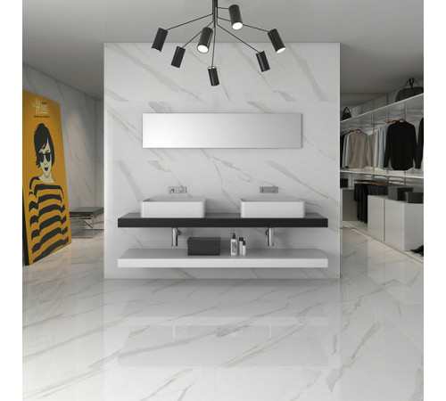 Керамогранит Geotiles Statuary Blanco Compacglass 60х120 см