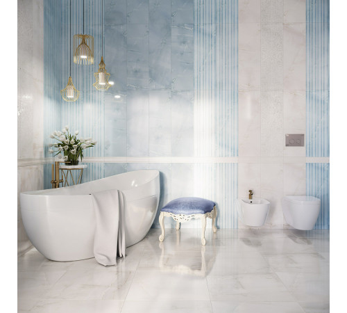 Керамогранит Gracia Ceramica Stazia blue голубой PG 02 60x60 см