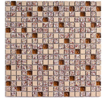 Мозаика Bonaparte Стеклянная с камнем Dreams Beige 30х30 см