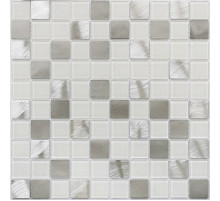 Стеклянная мозаика Bonaparte Titan Silver 31,8х31,8 см