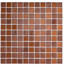 Мозаика Bonaparte Стеклянная Shine Brown 30х30 см