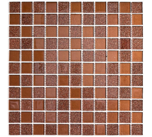 Мозаика Bonaparte Стеклянная Shine Brown 30х30 см