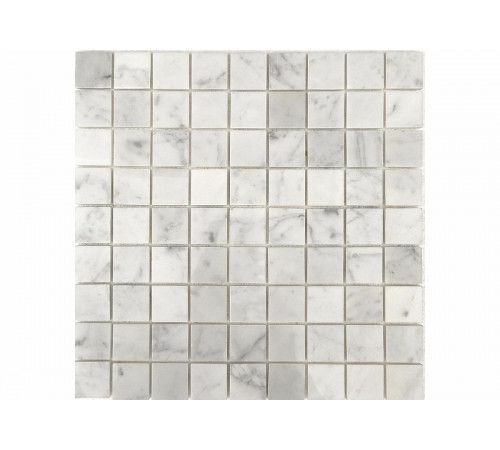 Каменная мозаика Orro Mosaic Stone Bianco Carrara pol. 7 мм 30,5х30,5 см