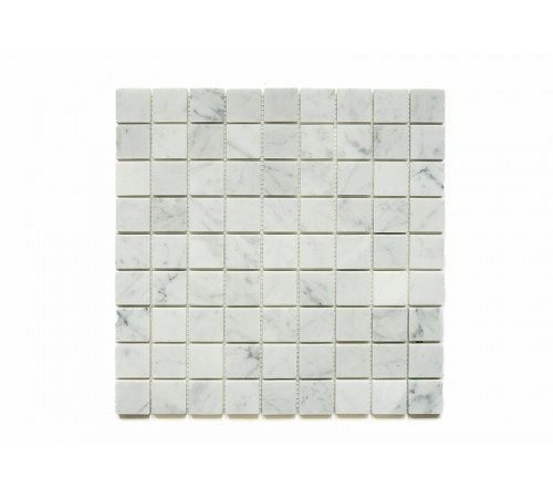 Каменная мозаика Orro Mosaic Stone Bianco Carrara pol. 7 мм 30,5х30,5 см