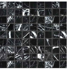 Каменная мозаика Orro Mosaic Stone Nero Marquina Pol. 7мм 30,5х30,5 см