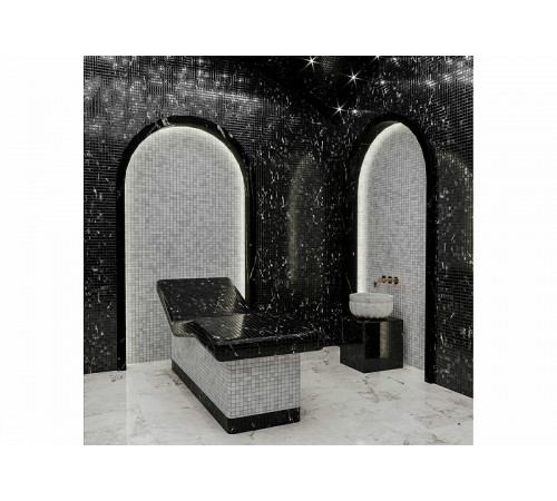 Каменная мозаика Orro Mosaic Stone Bianco Carrara pol. 7 мм 30,5х30,5 см