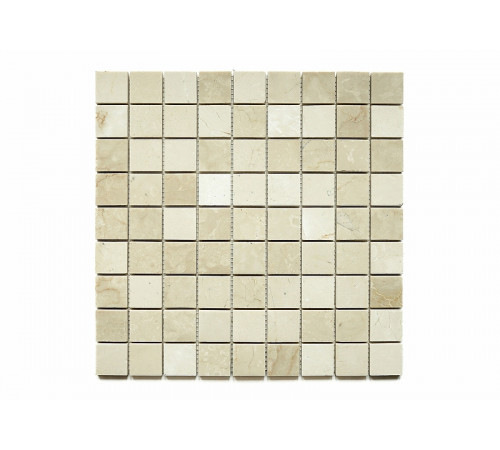 Каменная мозаика Orro Mosaic Stone Botticino Pol. 7 мм 30,5х30,5 см