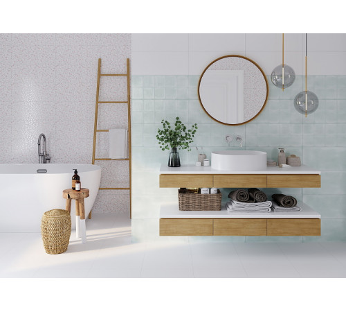 Керамическая плитка Gracia Ceramica Sweety голубая 04 настенная 25x60 см