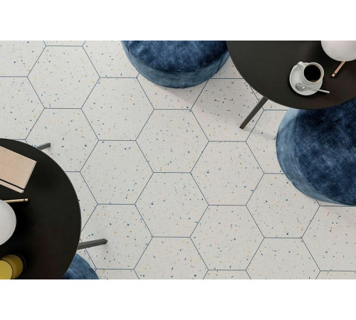 Керамогранит DNA Tiles Terrazzo Grey УТ-00022299 32х36,8 см