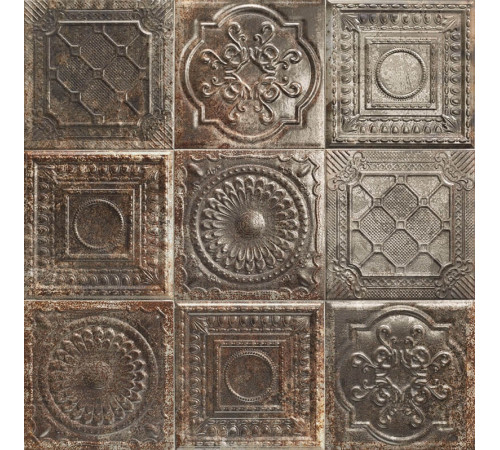 Керамическая плитка Mainzu Tin-Tile Rusty Nero настенная 20х20 см