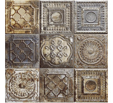 Керамическая плитка Mainzu Tin-Tile Rusty Mix настенная 20х20 см