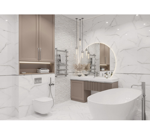 Керамическая плитка GlobalTile Tonic GT Серый GT138VG настенная 25х50 см