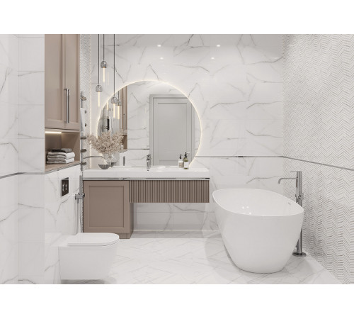 Керамическая плитка GlobalTile Tonic GT Серый GT138VG настенная 25х50 см